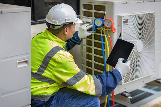 Professional Hvac Installation technician working in Laceys Spring, AL